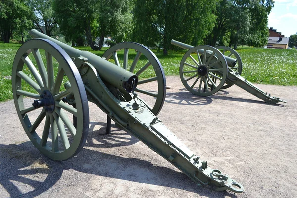 Antike Kanone in Lappeenranta — Stockfoto