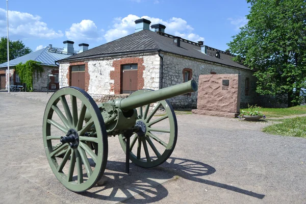 Antike Kanone in Lappeenranta — Stockfoto