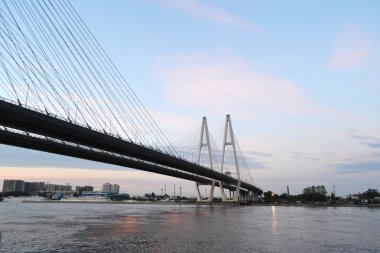 kablo braced Bridge'de st.petersburg