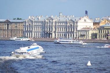 st Petersburg nehir neva görünümünü