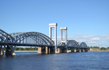 Finlandiya demiryolu Köprüsü güneşli bir gün