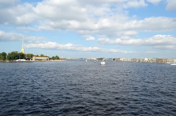 Neva River in St.Petersburg — Stock Photo, Image