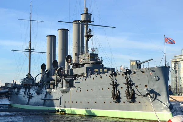 Aurora cruiser museum in St.Petersburg — Stock Photo, Image