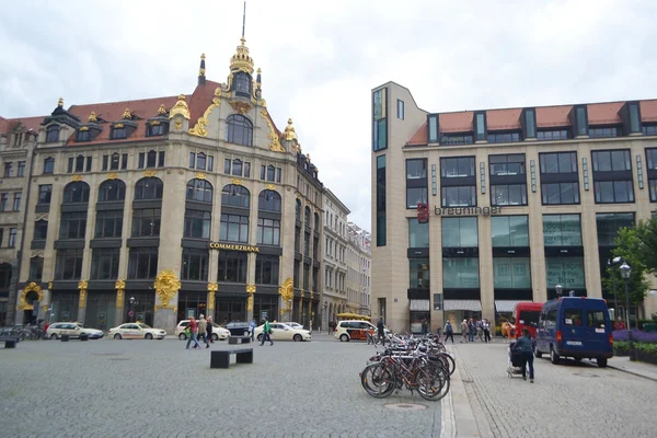 Calle en el centro de Leipzig —  Fotos de Stock