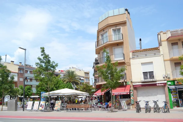 Praia Calella, Costa-Brava . — Fotografia de Stock