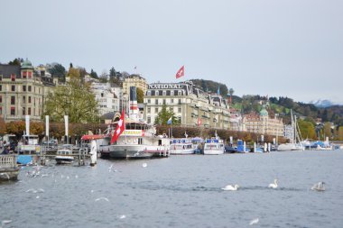 İskele, lucerne, İsviçre.