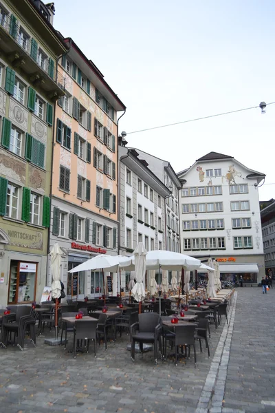 Cafe in Lucerne, Switzerland. — Stock Photo, Image