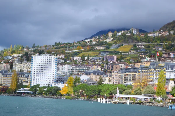 Visa av montreux, Schweiz — Stockfoto