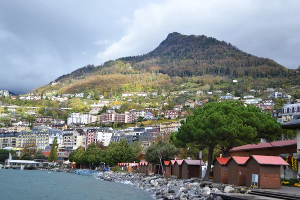 Visa av montreux, Schweiz — Stockfoto