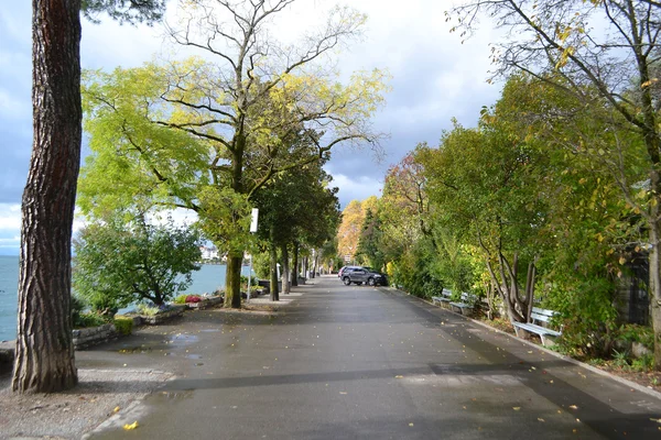 Nábřeží v montreux — Stock fotografie