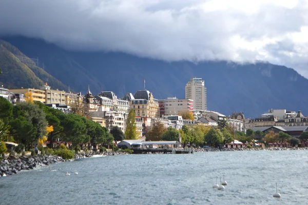 Visa av montreux, Schweiz — Stockfoto