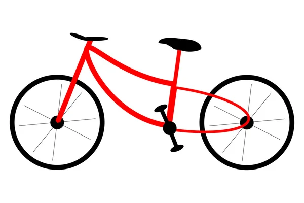 Isolerade bilden av en cykel — Stock vektor