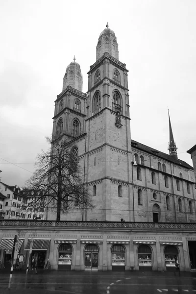 Grossmunster în Zurich — Fotografie, imagine de stoc