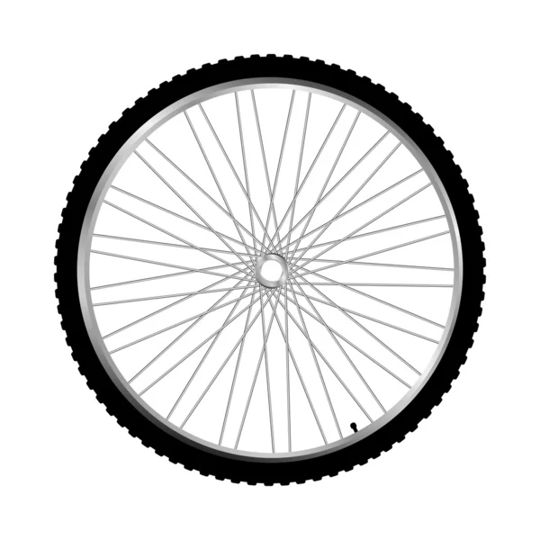 Bisiklet tekerleği, vektör — Stok Vektör