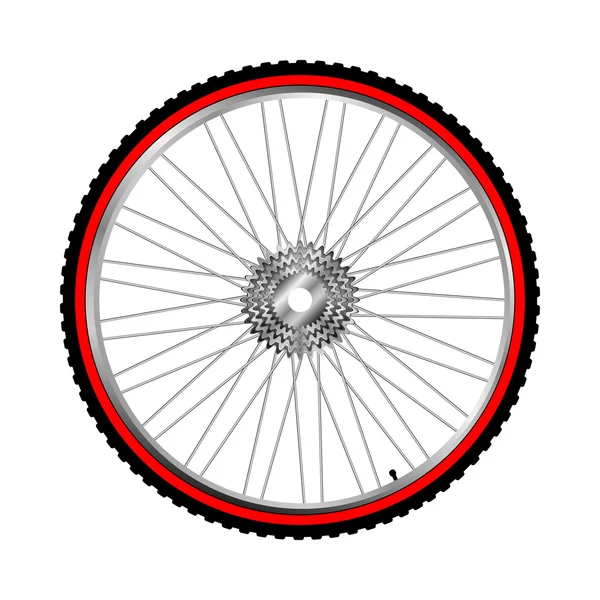 Roue de vélo, vecteur — Image vectorielle