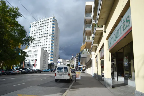 Calle en Montreux, Suiza —  Fotos de Stock