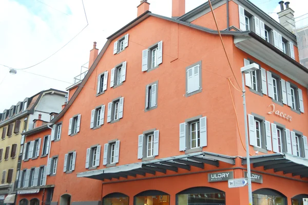 Street in Vevey, Switzerland — Stock Photo, Image