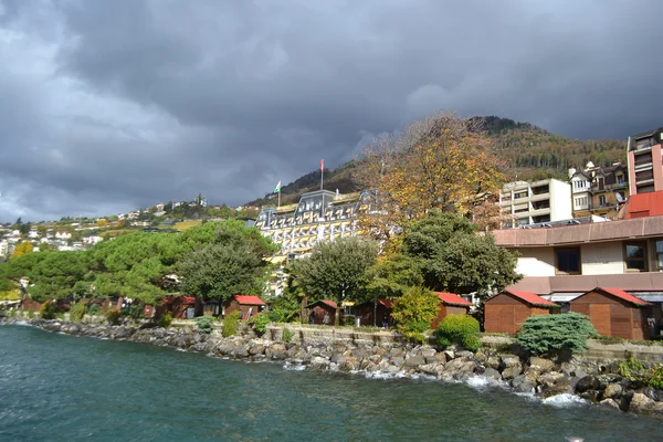 Visa av montreux, Schweiz — Stockfoto