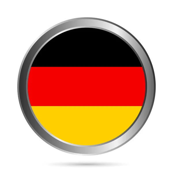 Almanya düğme. orijinal renkleri. — Stok Vektör