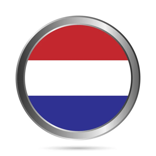 Netherland knop markeren. oorspronkelijke kleuren. — Stockvector