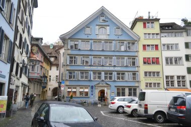 Merkezi Zürih'te sokak