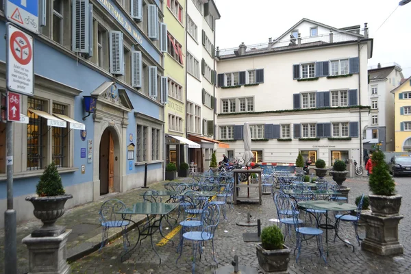 Улица в центре Цюриха — стоковое фото