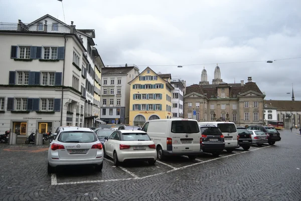 Strasse im zentrum von zürch — Stockfoto