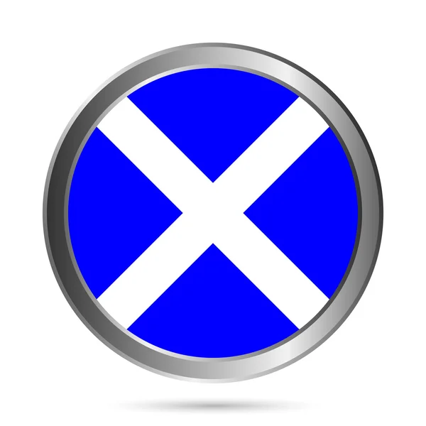 Schotland knop markeren. — Stockvector
