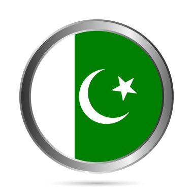 Pakistan bayrağı düğmesi.