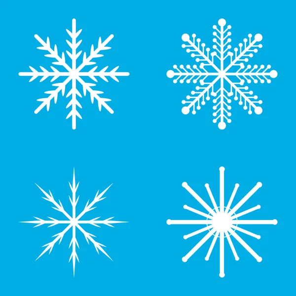 Copos de nieve — Vector de stock