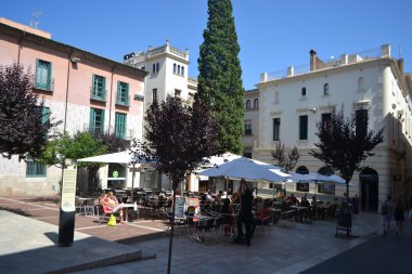 sokak bir kafede figueras, Katalonya