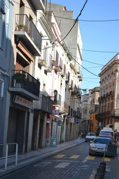 Straat in figueras, Catalonië — Stockfoto