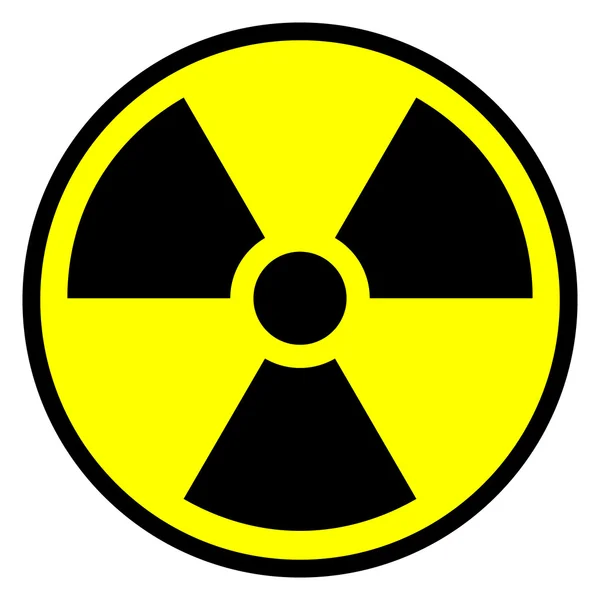 Radiation round sign — Stock Vector