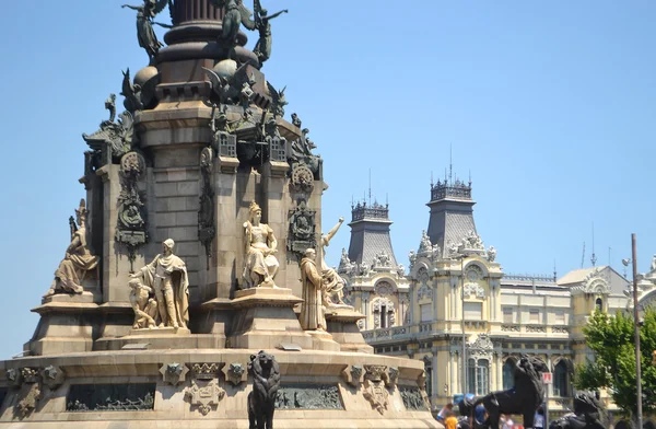 Colonna di Colombo a Barcellona . — Foto Stock