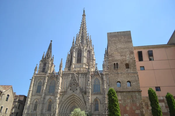 Gotická katedrála v Barceloně — Stock fotografie