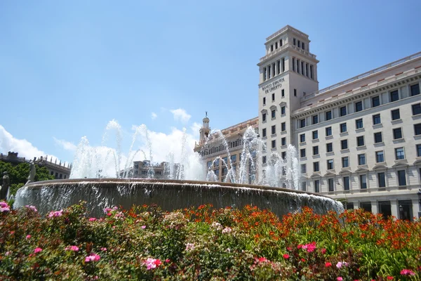 Plaza Catalunia — Stock Photo, Image