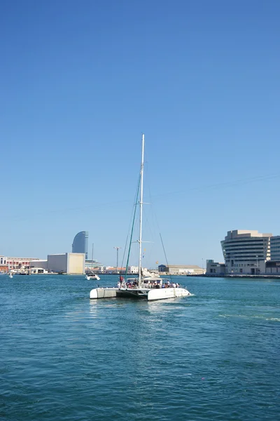 Porto de iate em Barcelona — Fotografia de Stock