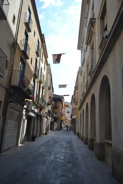 Straat in figueras, Catalonië — Stockfoto