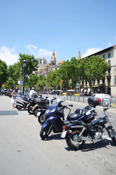 Calle en el centro de Barcelona — Foto de Stock