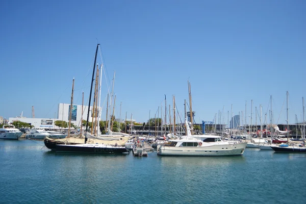 Yacht port in Barcelona — Stock Photo, Image