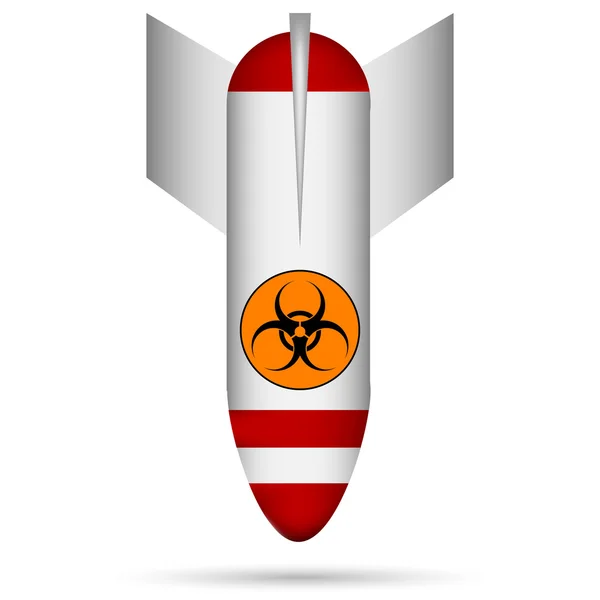Біологічна небезпека бомба — стоковий вектор