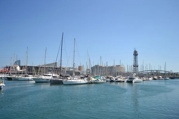 Porto de iate em Barcelona — Fotografia de Stock