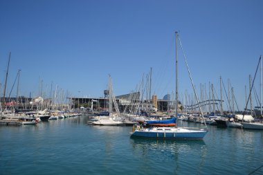 Barcelona'da port Yelkenliler