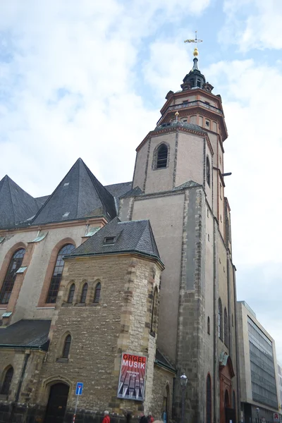 ニコライと、ライプツィヒの教会. — ストック写真
