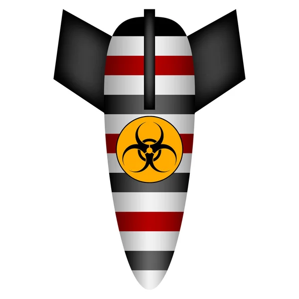 Biohazard bomb — Stock Vector