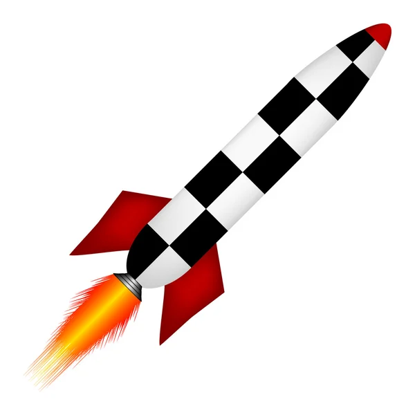 Arrancando cohete — Archivo Imágenes Vectoriales