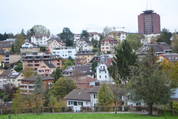 View of a modern residential district of Lucerne — Stock Photo, Image