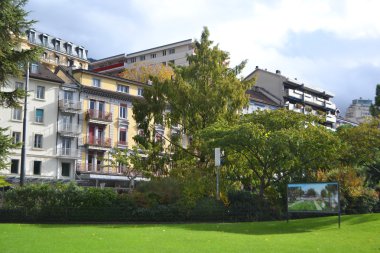 Montreux dolgu üzerinde binalar