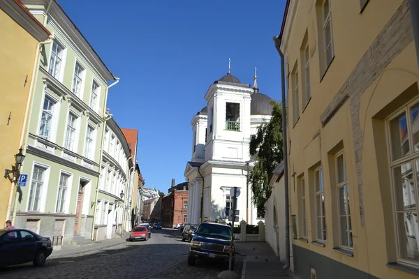 Straße im alten Tallinn — Stockfoto