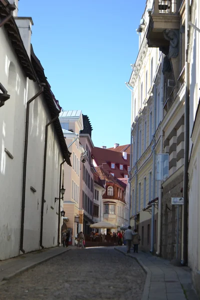 Straat in oud tallinn — Stockfoto